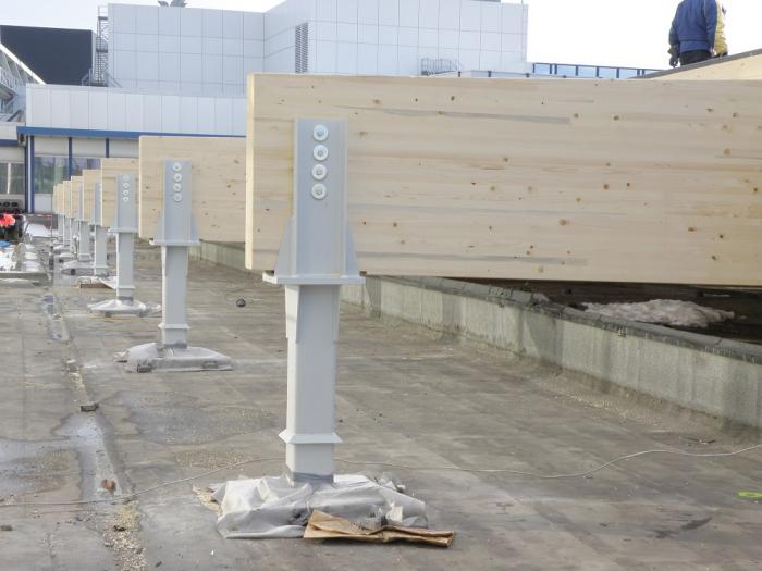 Aufständerung bauseitig auf alten Besuchersteg